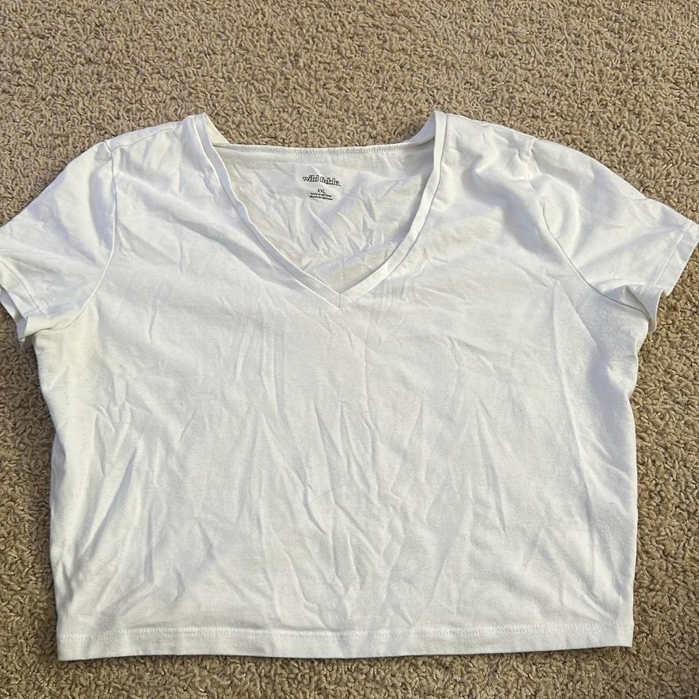 White crop top wild fable women’s XXL